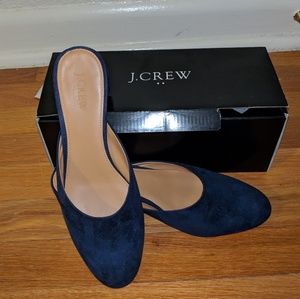JCREW Microsuede Mules